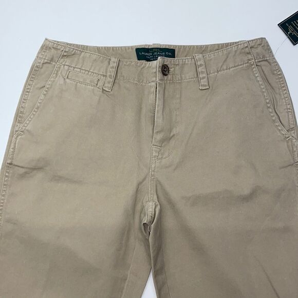 🔥LAUREN JENAS CO RALP LAUREN NEWBURYPORT CHINO PANTS SZ 4P New - Picture 3 of 8